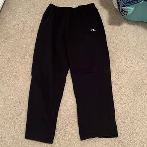 Mens Black Champion Sweatpants